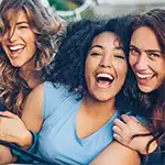 White teeth and bright smiles