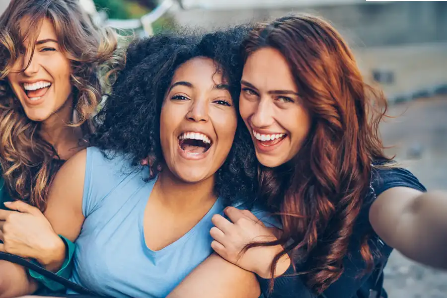 White teeth and bright smiles