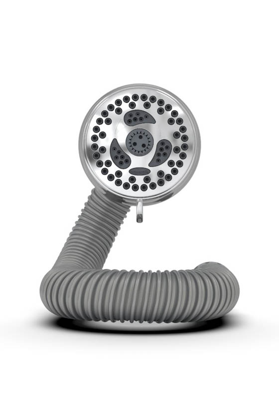 Chrome 6 Spray FlexNeck Flexible Shower Head (NSL603)