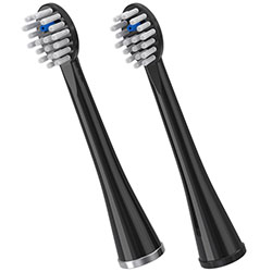 Compact Black Sonic-Fusion™ Replacement Brush Head, 2 Pack