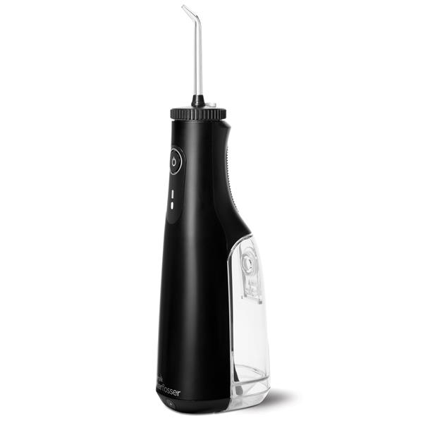 Sideview - WF-10 Black Cordless Select Water Flosser, Handle, & Tip