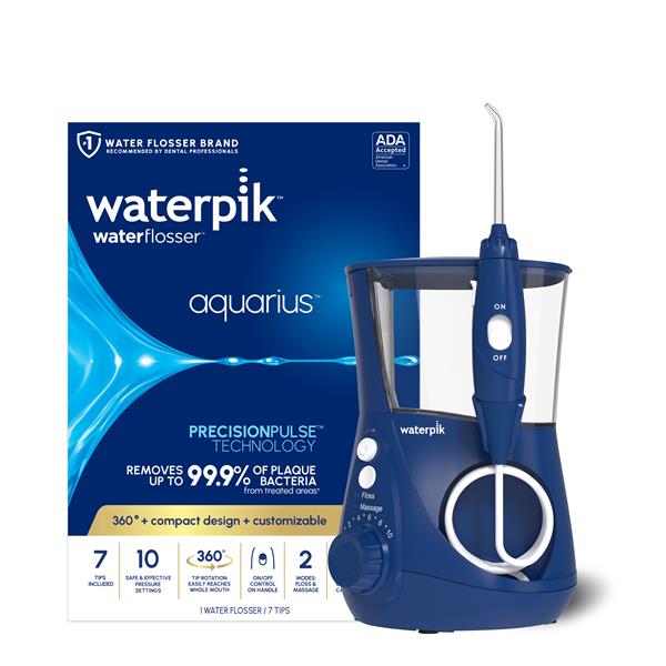 Waterpik™ Blue Aquarius™ Water Flosser WP-663 with Packaging