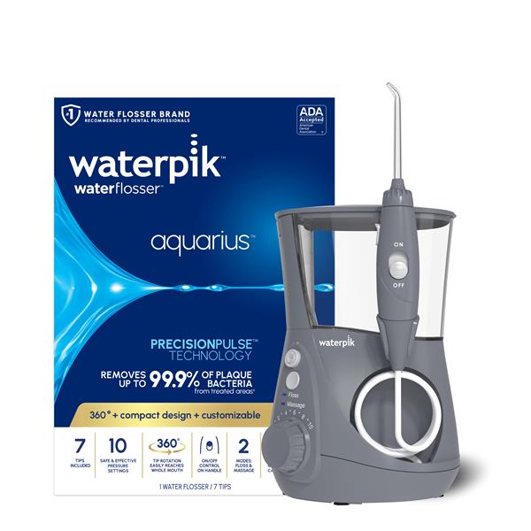 Waterpik™ Gray Aquarius™ Water Flosser WP-667 with Packaging