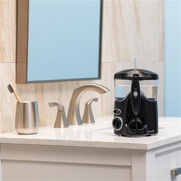 Black Ultra Water Flosser WF-112 In Bathroom