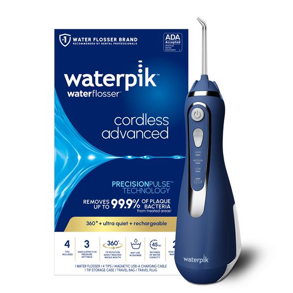 Waterpik™ Blue Cordless Advanced Water Flosser WP-583 with Packaging