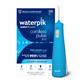 Cyan Cordless Pulse 3100 handheld water flosser with retail packaging.