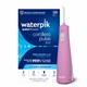 Mauve Cordless Pulse 3100 handheld water flosser with retail packaging.