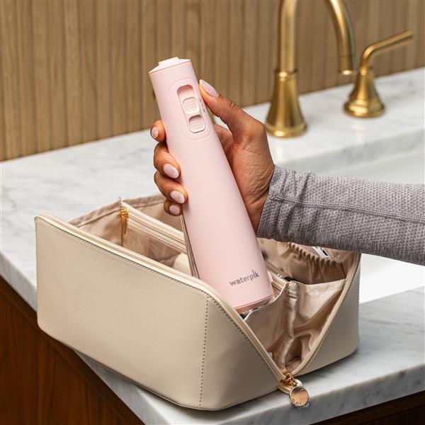 Pink Cordless Pulse 3100 WF-20 Water Flosser in Travel Bag