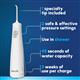 Features & Dimensions - Waterpik Cordless 1100 Water Flosser WF-30 White