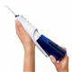 Sliding the water reservoir to remove it from the White Cordless 1200 water flosser handle.