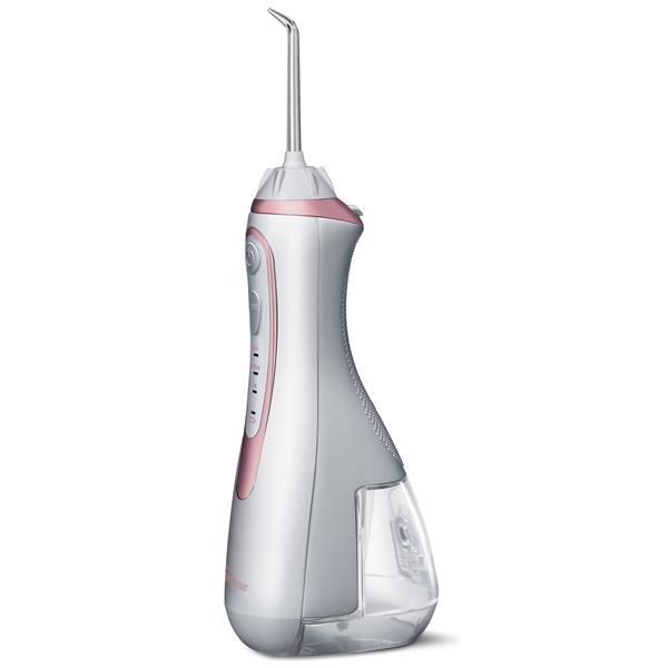 Sideview - WP-589 Rose Gold Cordless Advanced 2.0 Water Flosser, Handle, & Tip