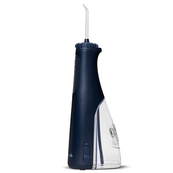 Sideview- WF-27 Blue Cordless Gem 5100 Water Flosser, Handle, & Tip
