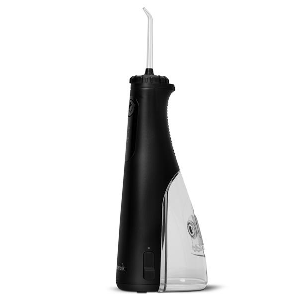 Sideview- WF-26 Black Cordless Plus 5000 Water Flosser, Handle, & Tip