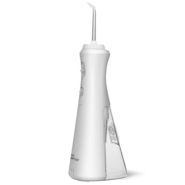 Sideview - WP-450 White Cordless Plus Water Flosser, Handle, & Tip