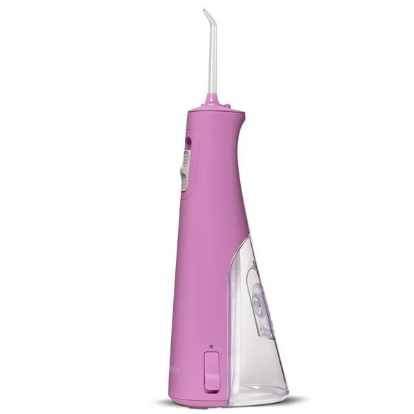 Sideview of the mauve Cordless Pulse 3100 handheld water flosser.