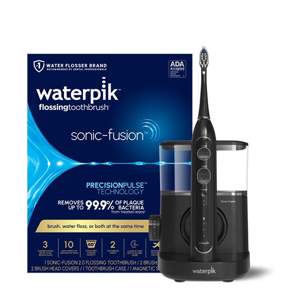 Waterpik™ Black Sonic-Fusion™ SF-04 with Packaging