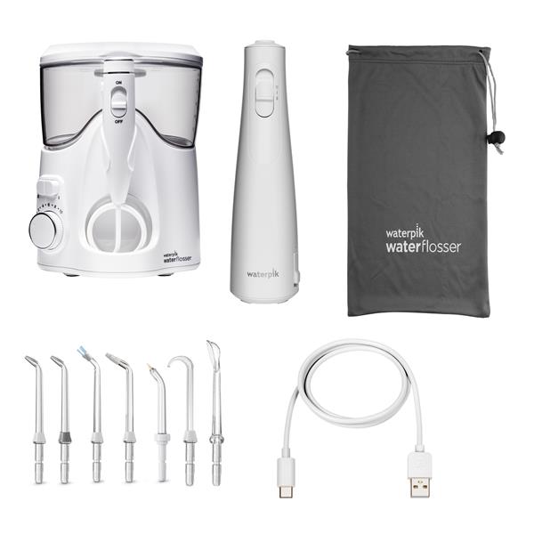 Water Flossers & Tip Accessories - WF-150 White Ultra Pus and WF-21 White Cordless Enhance 300 Combo