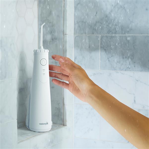 White Cordless Plus 5000 Water Flosser WF-26W010 in Shower