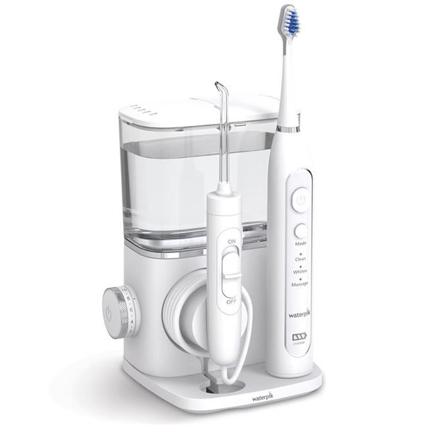 Waterpik Complete Care 9.0 - White & Chrome Water Flosser Toothbrush