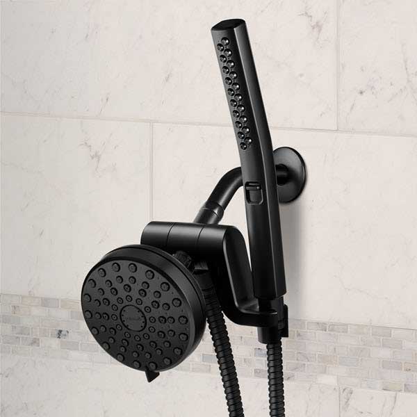 Matte Black Shower Head and Bathroom Remodel 