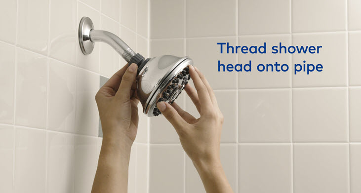 Install new shower head