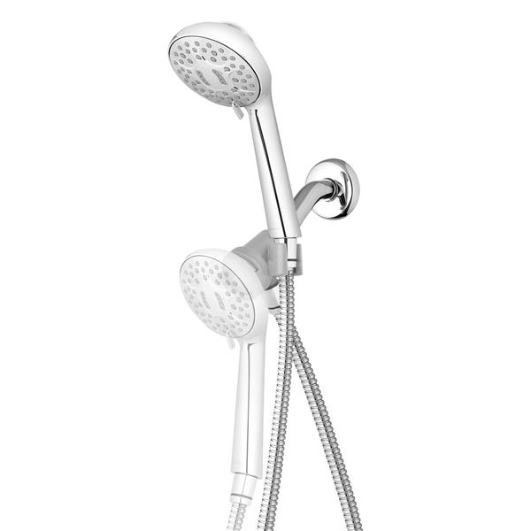 QMK-753ME Secure Magnetic Assist Hand Held Shower Head in High and Low Positions