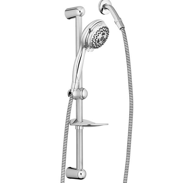 LDR 502 1100 Water Saving Showerhead With Push Button Flow Control Chrome for sale online 
