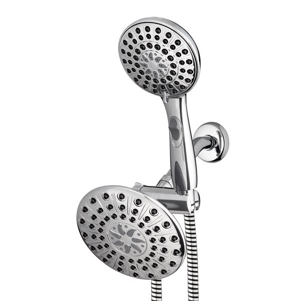 dual shower head with valve