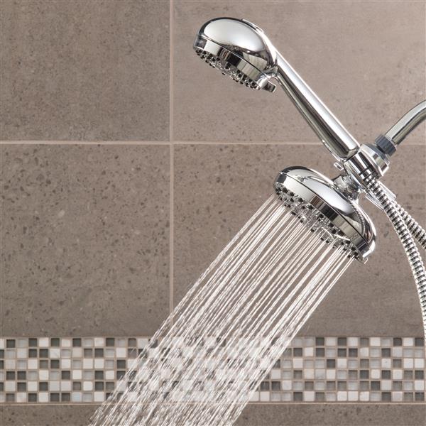 XHT-333-763VB Dual - Fixed Shower Head Spraying Water