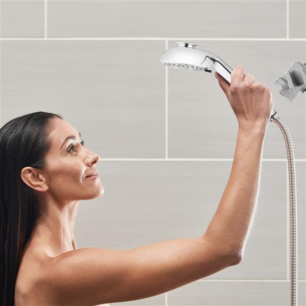 Using the Chrome QMK-753ME Secure Magnet Hand Held Shower Head
