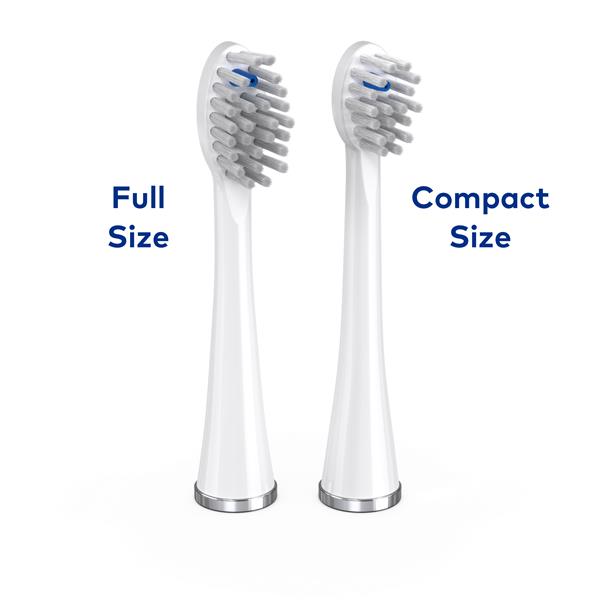 Compare Compact vs. Full Size Sonic-Fusion Brush Heads